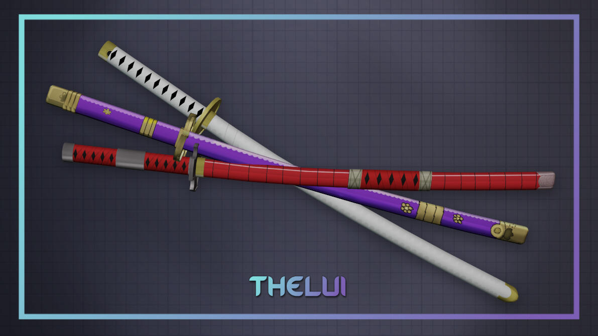 3 katanas